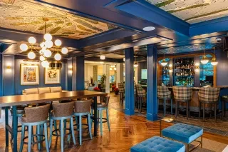 Interior of North & South Bar at Pinehurst Resort.